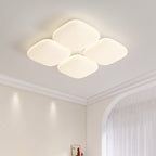 Modern Minimalist Iron PE Geometric Square LED Flush Mount Ceiling Light For Living Room