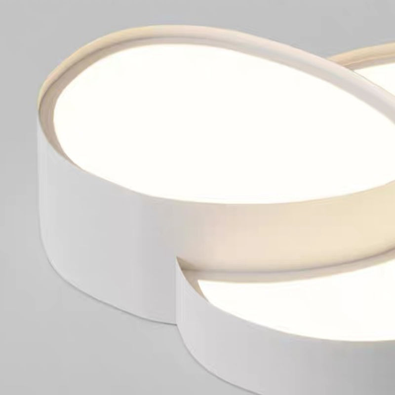 Contemporary Simplicity Cobblestone Acrylic Metal LED Flush Mount Ceiling Light for Living Room