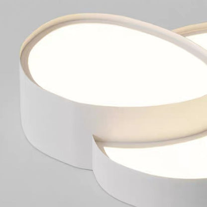 Contemporary Simplicity Cobblestone Acrylic Metal LED Flush Mount Ceiling Light for Living Room