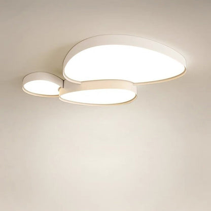 Contemporary Simplicity Cobblestone Acrylic Metal LED Flush Mount Ceiling Light for Living Room