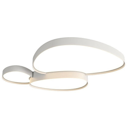 Contemporary Simplicity Cobblestone Acrylic Metal LED Flush Mount Ceiling Light for Living Room