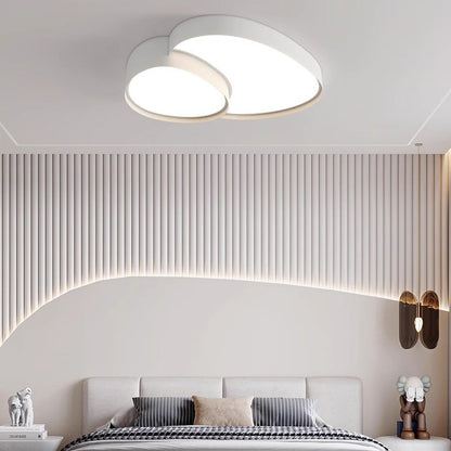 Contemporary Simplicity Cobblestone Acrylic Metal LED Flush Mount Ceiling Light for Living Room