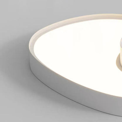 Contemporary Simplicity Cobblestone Acrylic Metal LED Flush Mount Ceiling Light for Living Room