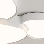 Contemporary Simplicity Cobblestone Acrylic Metal LED Flush Mount Ceiling Light for Living Room