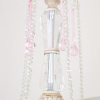 Traditional French Rose Flower Crystal Metal Candelabra 5-light Chandelier for Living Room BulbSquare