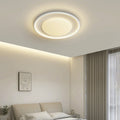 Modern Minimalist Iron Aluminum Round Acrylic LED Flush Mount Ceiling Light For Bedroom