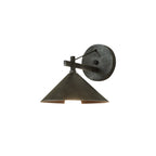 Contemporary Nordic Iron Geometric Cone 1-Light Outdoor Waterproof Wall Sconce Lamp For Garden Lumendat