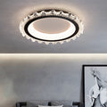 Contemporary Nordic Iceberg Hardware Acrylic Round LED Flush Mount Ceiling Light For Living Room