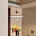 Contemporary Scandinavian Conical Aluminum Acrylic LED Pendant Light For Bedroom