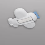 Lumendat Contemporary Creative Cartoon Airplane Cloud PE Shade LED Kids Flush Mount Ceiling Invisible Bladeless Fan Light For Bedroom Lumendat