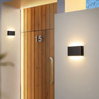 Modern Minimalist Waterproof Rectangle Aluminum LED Outdoor Wall Sconce Lamp For Outdoor Patio Lumendat