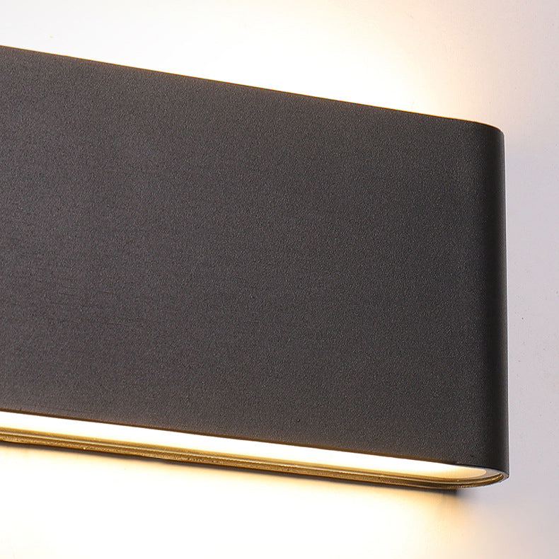 Modern Minimalist Waterproof Rectangle Aluminum LED Outdoor Wall Sconce Lamp For Outdoor Patio Lumendat
