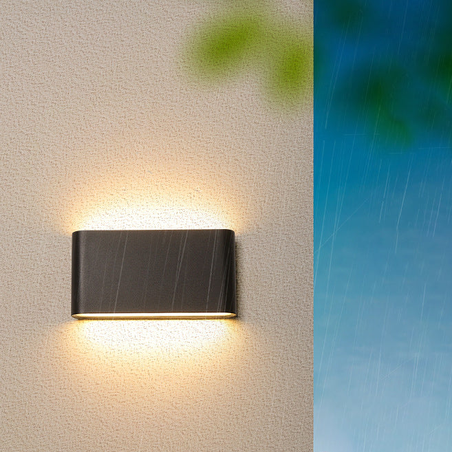 Modern Minimalist Waterproof Rectangle Aluminum LED Outdoor Wall Sconce Lamp For Outdoor Patio Lumendat