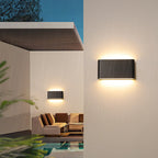 Modern Minimalist Waterproof Rectangle Aluminum LED Outdoor Wall Sconce Lamp For Outdoor Patio Lumendat