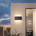 Modern Minimalist Waterproof Rectangle Aluminum LED Outdoor Wall Sconce Lamp For Outdoor Patio Lumendat