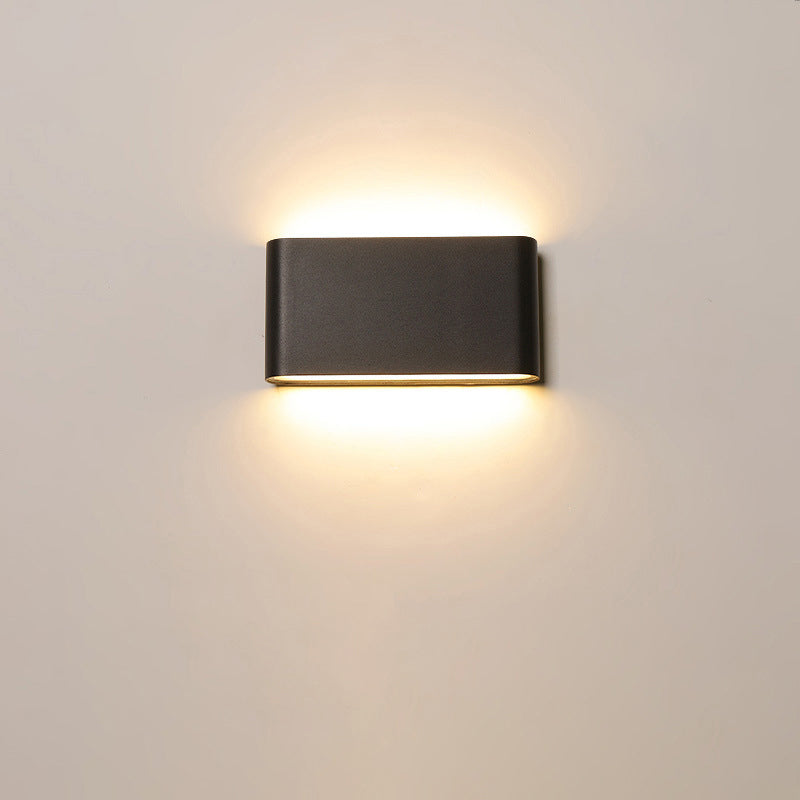 Modern Minimalist Waterproof Rectangle Aluminum LED Outdoor Wall Sconce Lamp For Outdoor Patio Lumendat