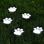 Contemporary Creative Animal Dog Paw Print LED Solar Outdoor Lawn Landscape Light For Garden Lumendat