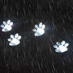 Contemporary Creative Animal Dog Paw Print LED Solar Outdoor Lawn Landscape Light For Garden Lumendat