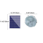 Modern Minimalist PVC Round LED Solar Waterproof Flush Mount Ceiling Light For Hallway