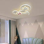 Contemporary Nordic Acrylic Iron Round Shade LED Flush Mount Ceiling Light For Bedroom
