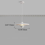 Traditional French Stainless Steel Resin Flying Saucer LED Pendant Light For Living Room