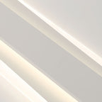 Contemporary Nordic Aluminum Acrylic Straight Line LED Flush Mount Ceiling Light For Bedroom