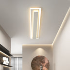 Contemporary Nordic Aluminum Acrylic Straight Line LED Flush Mount Ceiling Light For Bedroom