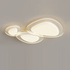 Contemporary Simplicity Iron PE Round Shade LED Flush Mount Ceiling Light For Bedroom