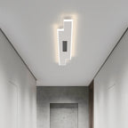 Modern Minimalist Grille Long Strip Acrylic Iron LED Spotlight Flush Mount Ceiling Light For Bedroom