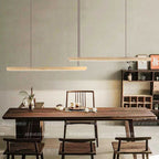 Traditional Vintage Travertine Straight Line Iron LED Island Light Pendant Light for Living Room BulbSquare