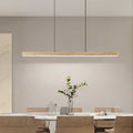 Traditional Vintage Travertine Straight Line Iron LED Island Light Pendant Light for Living Room BulbSquare