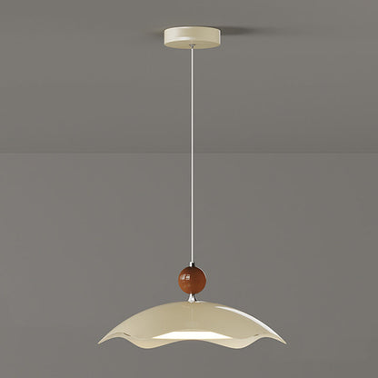Traditional Vintage Iron PE Flying Saucer LED Pendant Light For Living Room