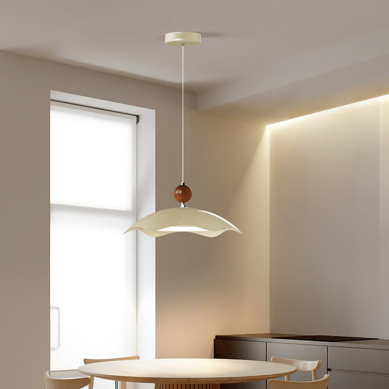 Traditional Vintage Iron PE Flying Saucer LED Pendant Light For Living Room