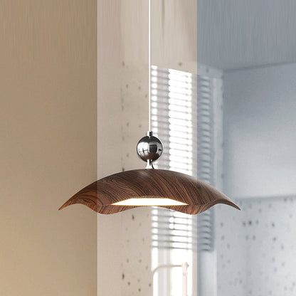 Traditional Vintage Iron PE Flying Saucer LED Pendant Light For Living Room