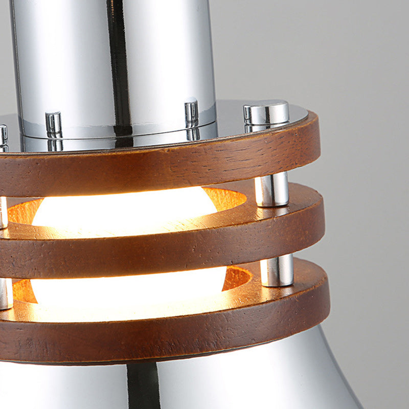 Contemporary Retro Trumpet Iron Shade 1-Light Pendant Light For Living Room