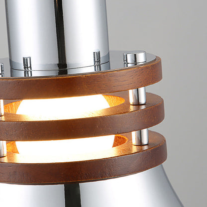 Contemporary Retro Trumpet Iron Shade 1-Light Pendant Light For Living Room