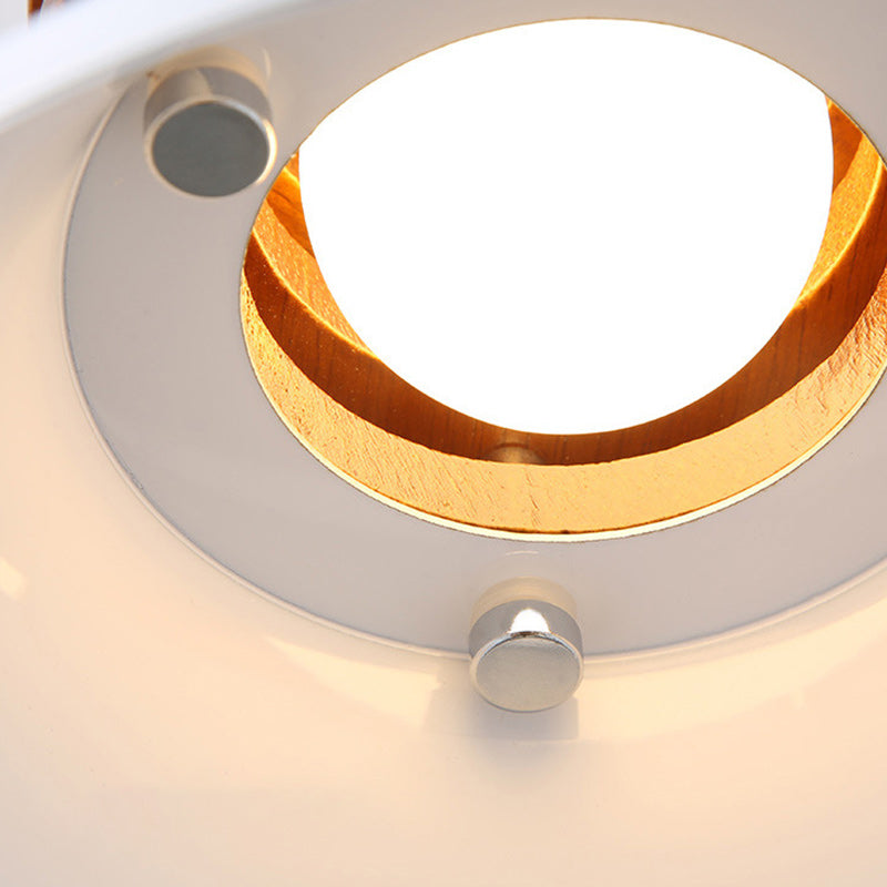 Contemporary Retro Trumpet Iron Shade 1-Light Pendant Light For Living Room