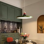 Contemporary Scandinavian Aluminum Iron Round LED Pendant Light For Living Room