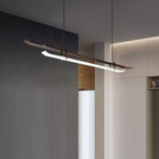 Traditional Chinese Hardware Acrylic Long Strip LED Island Light Pendant Light For Living Room