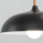 Contemporary Nordic Aluminum Iron Rattan Round Shade 3-Light Spotlight Pendant Light Track Light For Living Room
