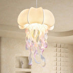 Contemporary Creative Fabric Jellyfish Flowing Ribbon 1-light Pendant Light for Living Room BulbSquare