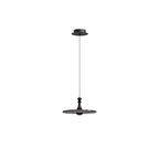 Modern Minimalist Water Ripple Disc Aluminum Glass LED Pendant Light For Living Room