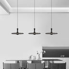 Modern Minimalist Water Ripple Disc Aluminum Glass LED Pendant Light For Living Room