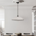 Contemporary Nordic Flying Saucer Iron Acrylic 1-Light Pendant Light For Living Room