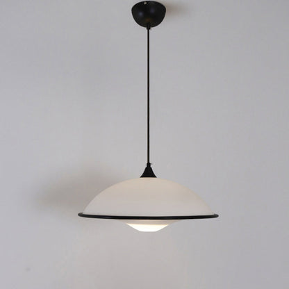 Contemporary Nordic Flying Saucer Iron Acrylic 1-Light Pendant Light For Living Room