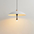 Contemporary Scandinavian Aluminum Acrylic Round LED Pendant Light For Living Room