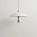 Contemporary Scandinavian Aluminum Acrylic Round LED Pendant Light For Living Room