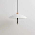 Contemporary Scandinavian Aluminum Acrylic Round LED Pendant Light For Living Room