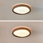 Contemporary Simplicity Iron Acrylic Round LED Flush Mount Ceiling Light For Bedroom