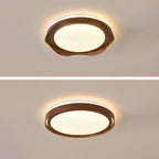 Contemporary Simplicity Iron Acrylic Round LED Flush Mount Ceiling Light For Bedroom